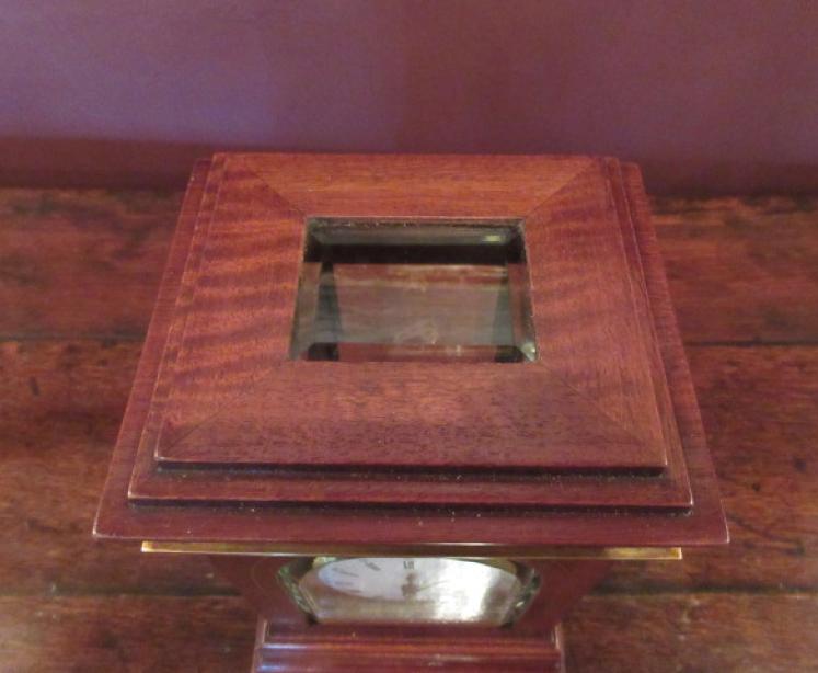 Fine 19th Century Mahogany & Brass Inlaid Library Clock - Image 3