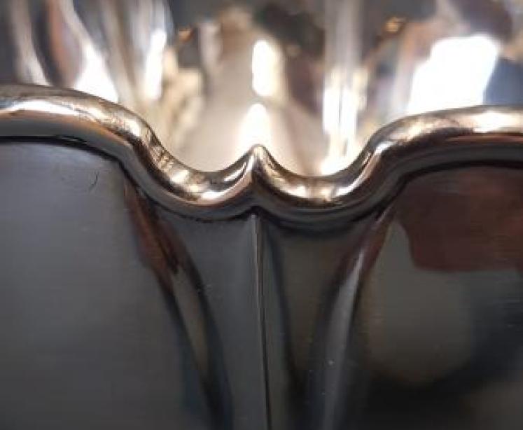 Large Edwardian Solid Silver Bowl - Image 6