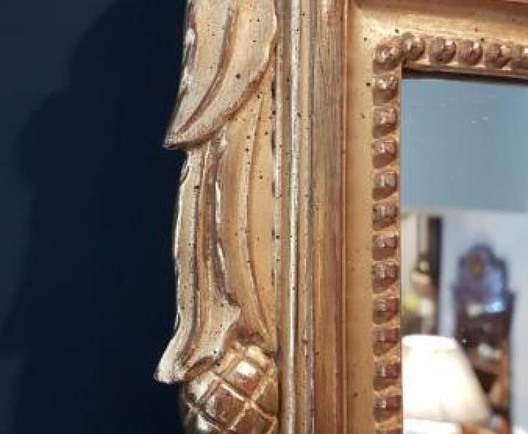 Edwardian Timber Gilt Mirror  - Image 4