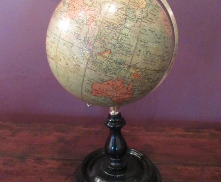 Phillip's of London 6" Paper Mache Terrestrial Globe - Image 1