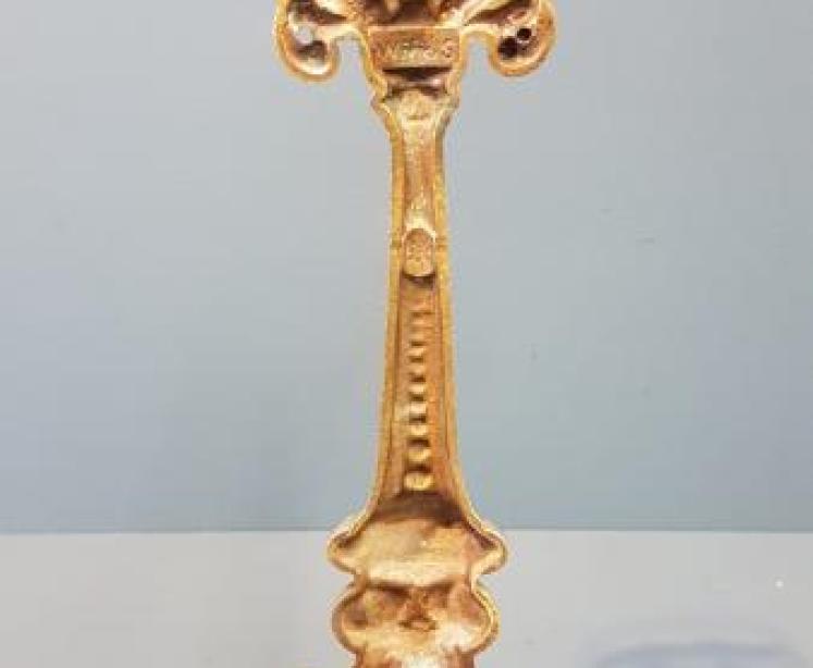 Victorian Cast Brass Door Stop by Tonks - Image 6