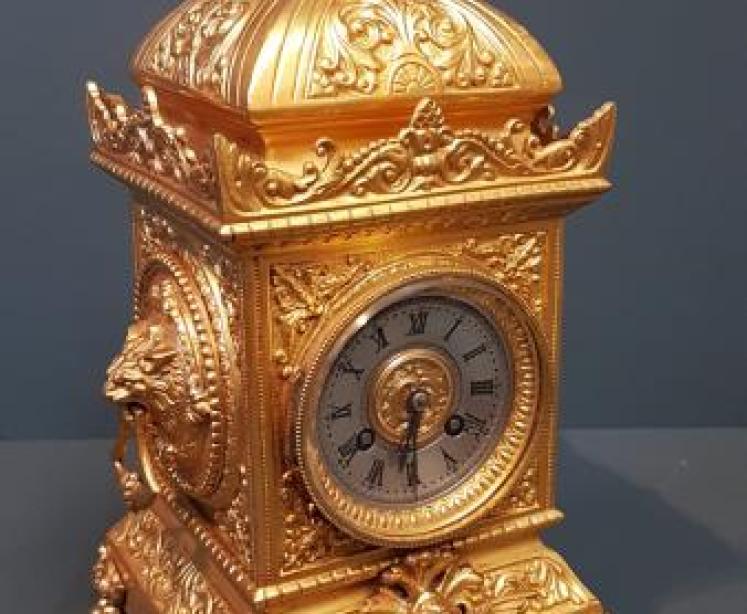 Victorian Ormolu Mantel Clock - Image 3