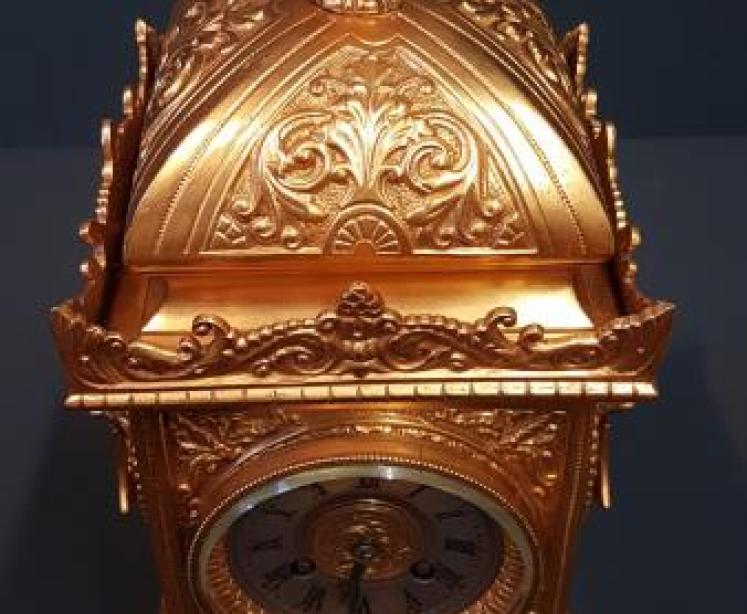Victorian Ormolu Mantel Clock - Image 5