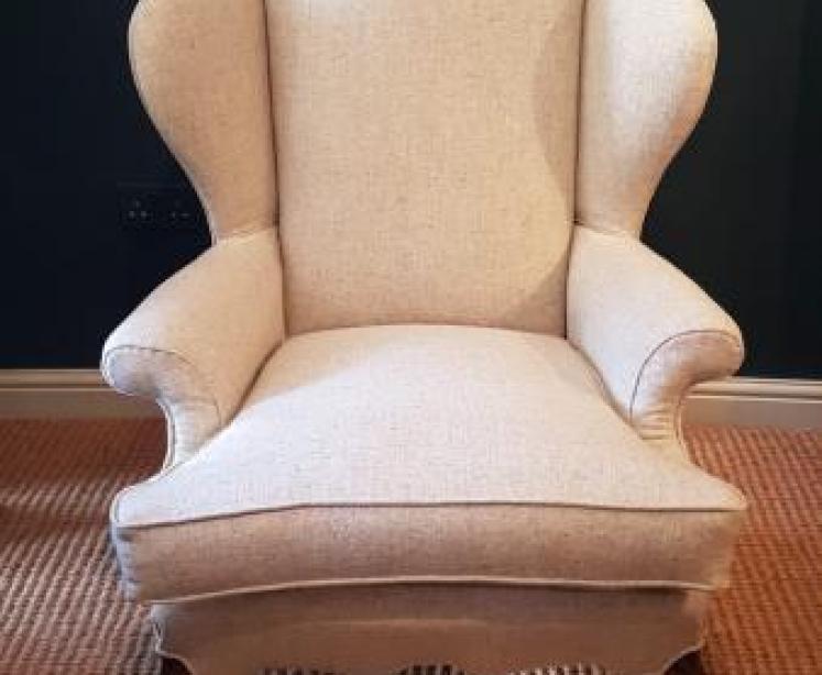 Edwardian Wing Back Arm Chair - Image 1