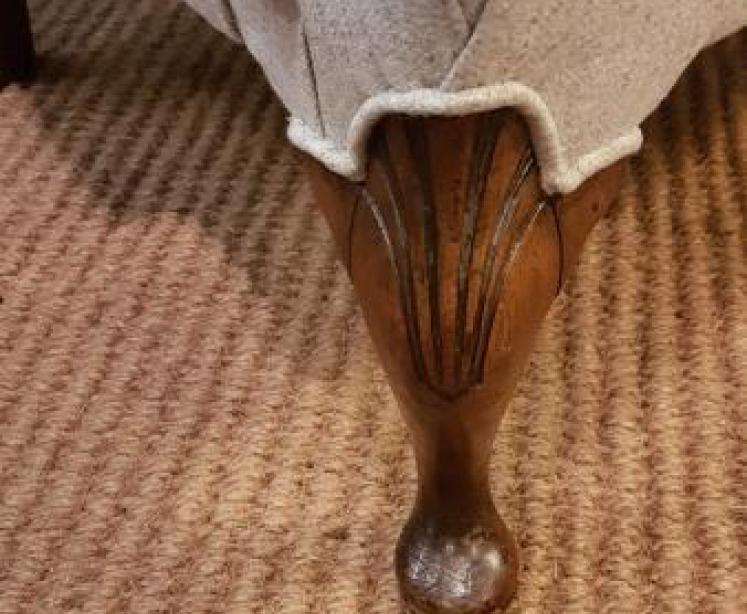 Edwardian Wing Back Arm Chair - Image 5