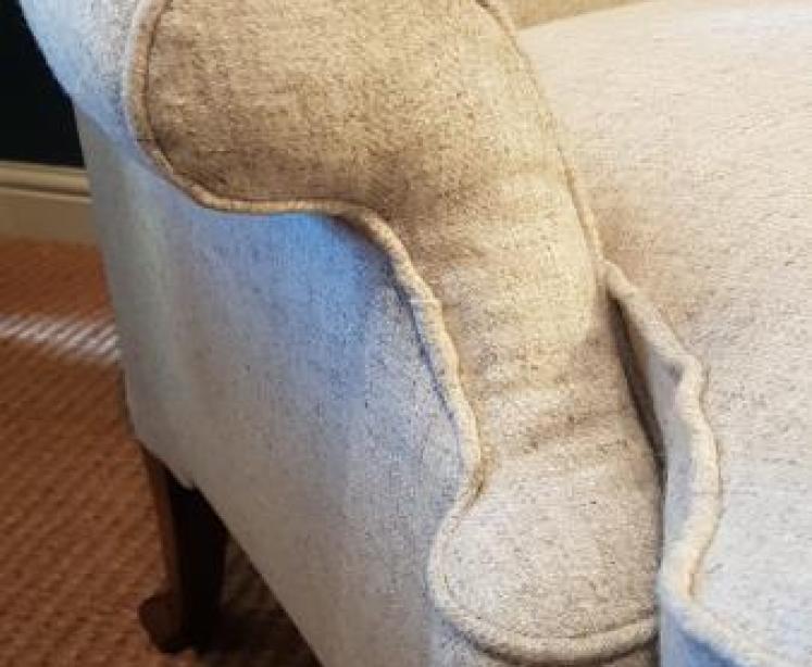 Edwardian Wing Back Arm Chair - Image 7