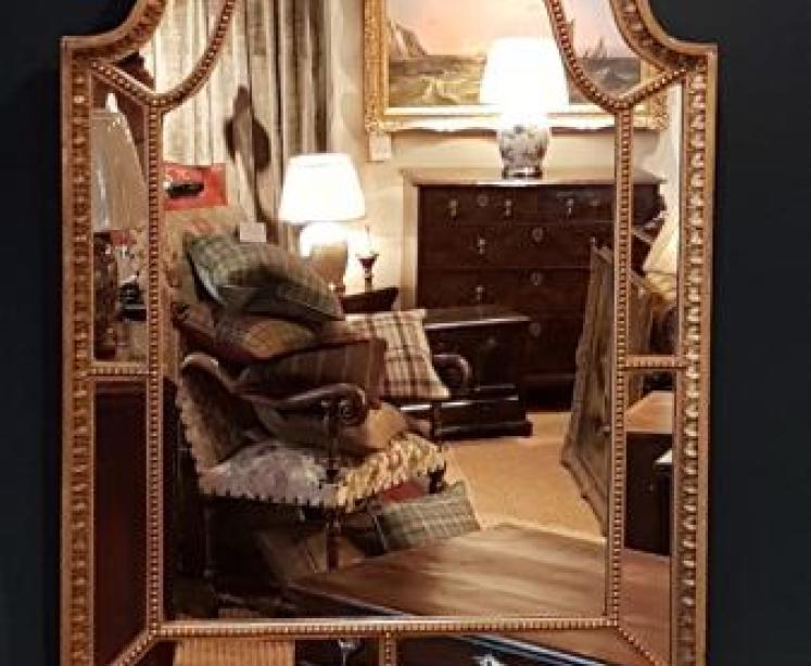 Victorian Segmented Timber Gilt Mirror - Image 4