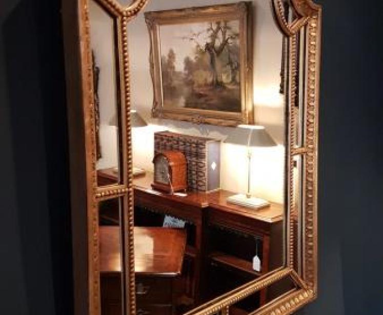 Victorian Segmented Timber Gilt Mirror - Image 5