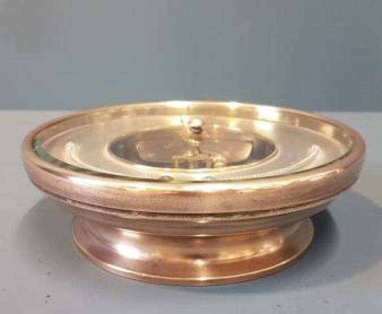 Victorian Bronzed Cased Marine Barometer with Twin Crescent Thermometers - Image 3