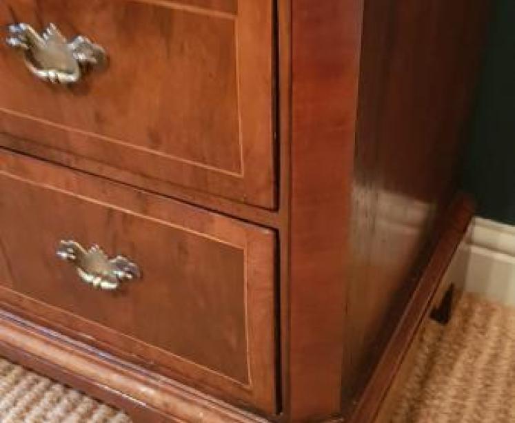 George II Walnut Norfolk Chest - Image 6