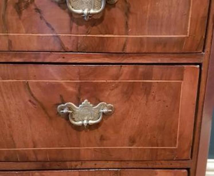 George II Walnut Norfolk Chest - Image 7