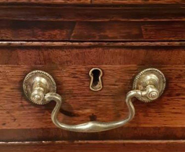 George III Solid Walnut Chest of Drawers - Image 2