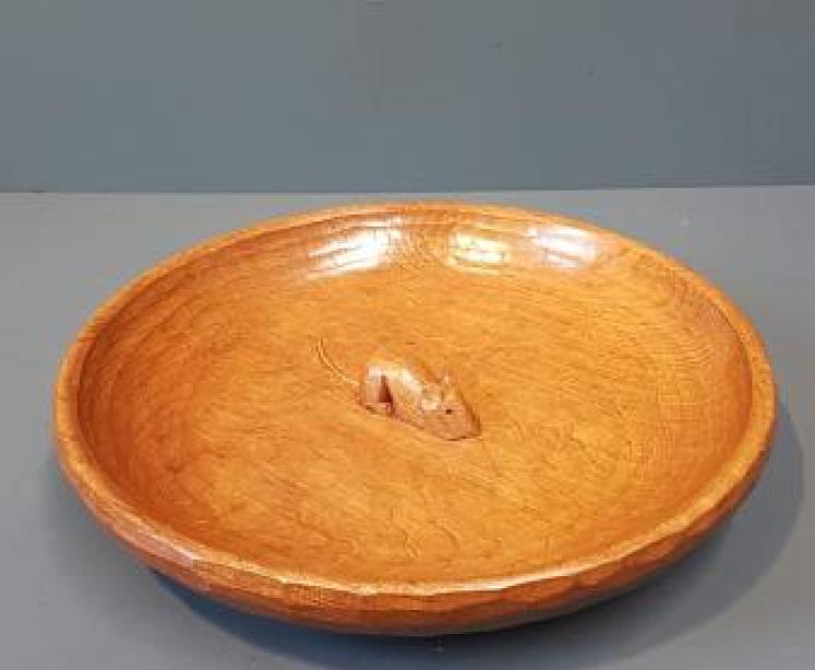 Large Thompson of Kilburn Mouseman Bowl - Image 1