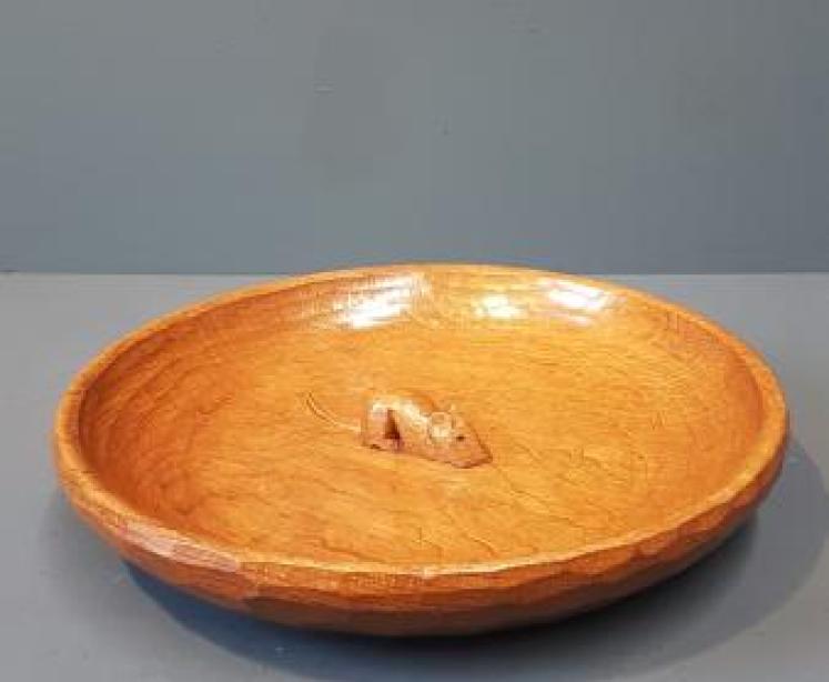 Large Thompson of Kilburn Mouseman Bowl - Image 7