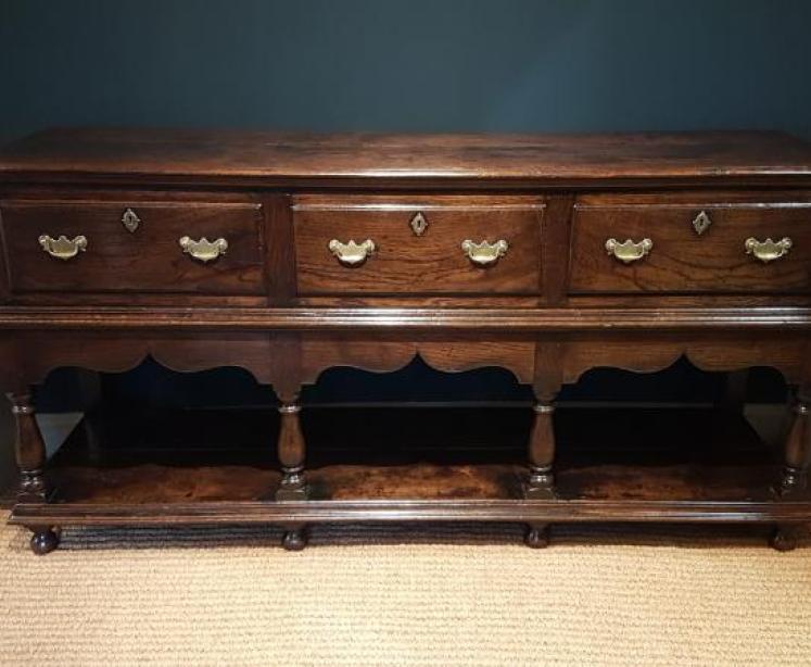 George III Oak Montgomeryshire Dresser - Image 1