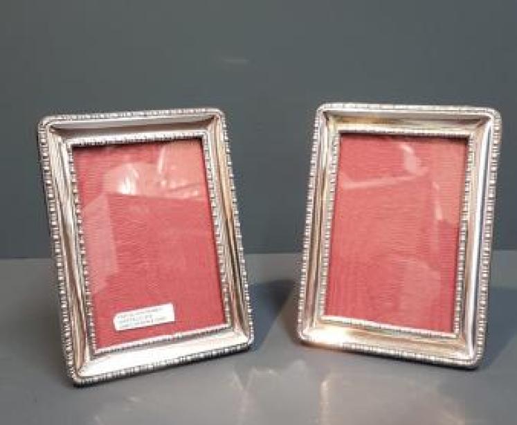Matching Pair of Silver Photo Frames - Image 1