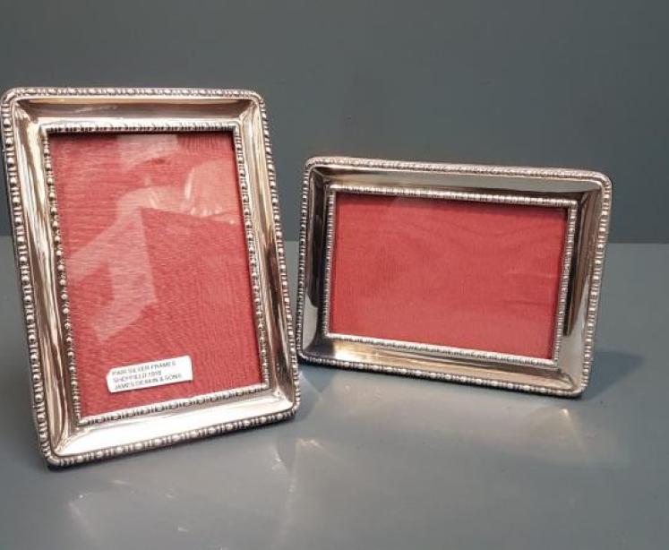 Matching Pair of Silver Photo Frames - Image 2