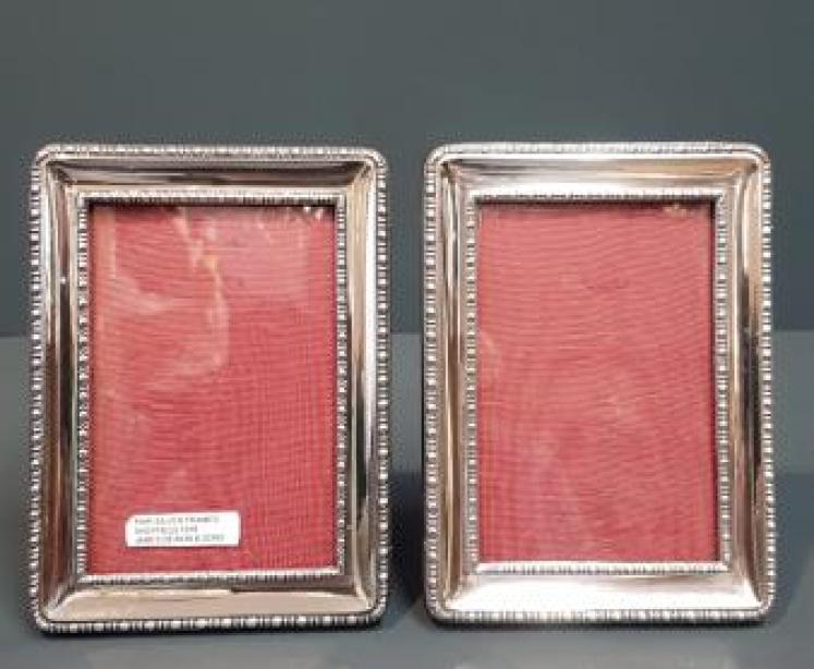 Matching Pair of Silver Photo Frames - Image 6