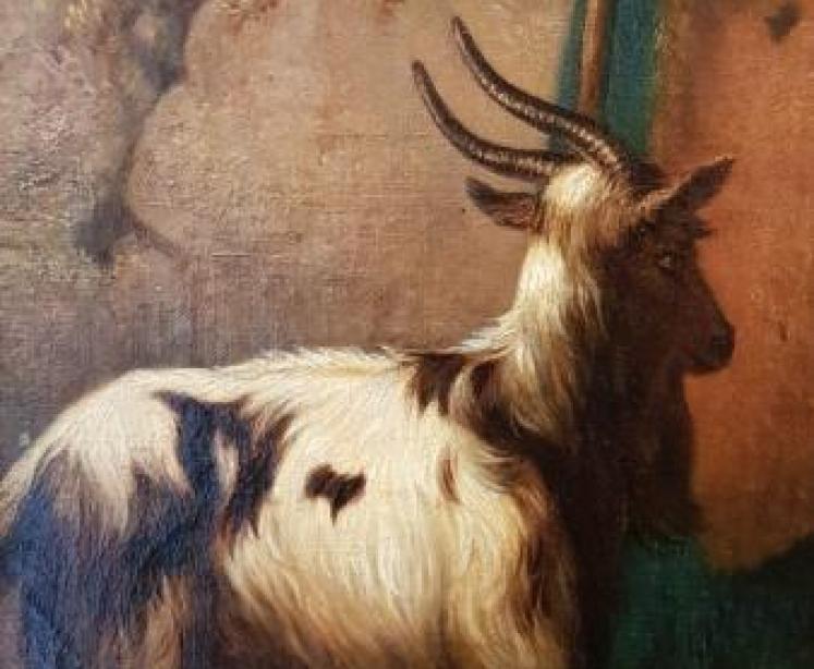 Oil on Canvas by Chester Wilson 'The Goat Herder's Daughter' - Image 5