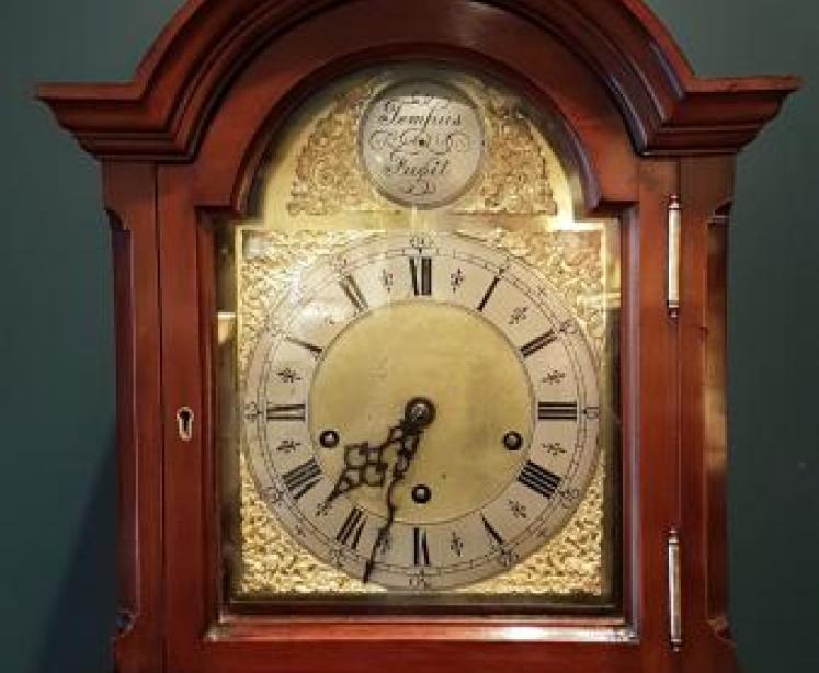 Fine Quality Edwardian Mahogany Grandmother Clock - Image 2