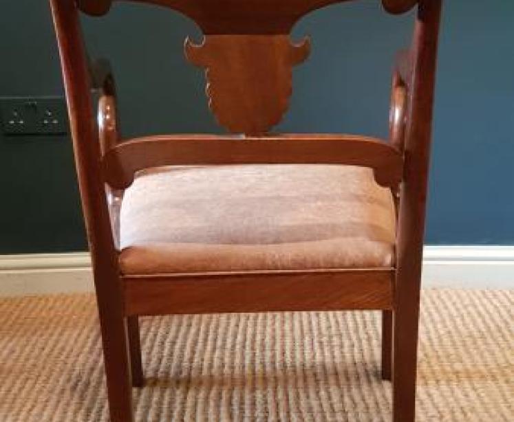 William IV Mahogany Desk Chair  - Image 4