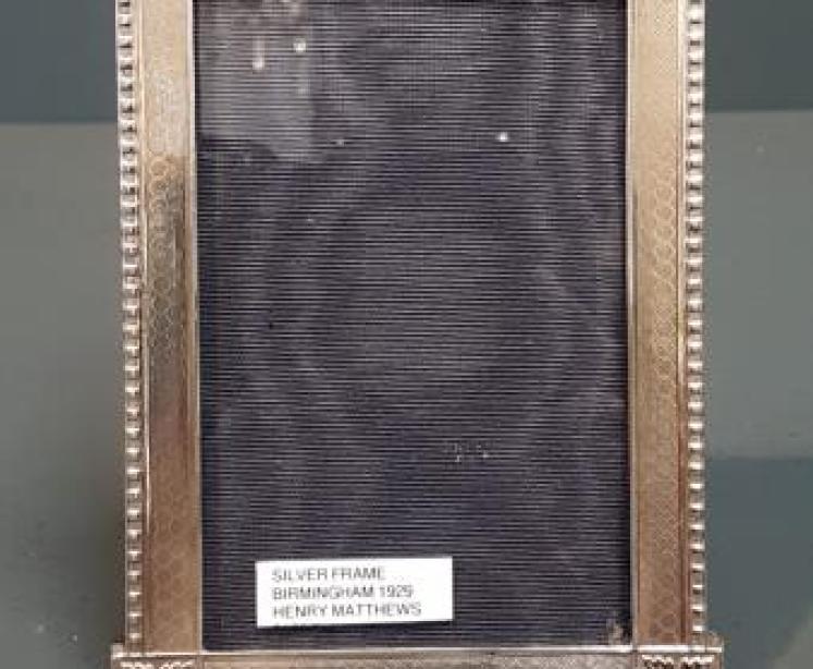 Engine Turned Silver Photo Frame  - Image 3