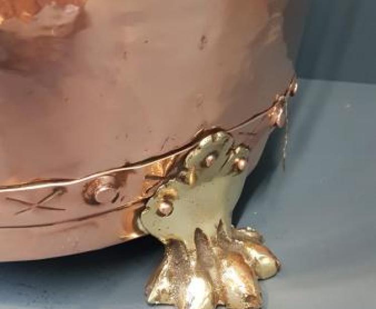 Edwardian Copper Log Bin - Image 3