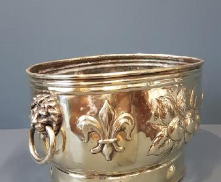 Victorian Brass Planter - Image 2