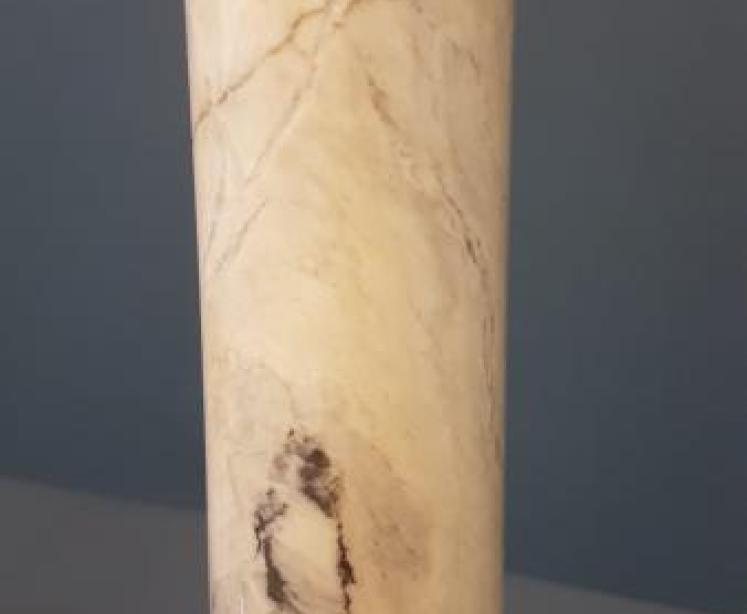 Pair of 1920's Marble Column Table Lamps - Image 4