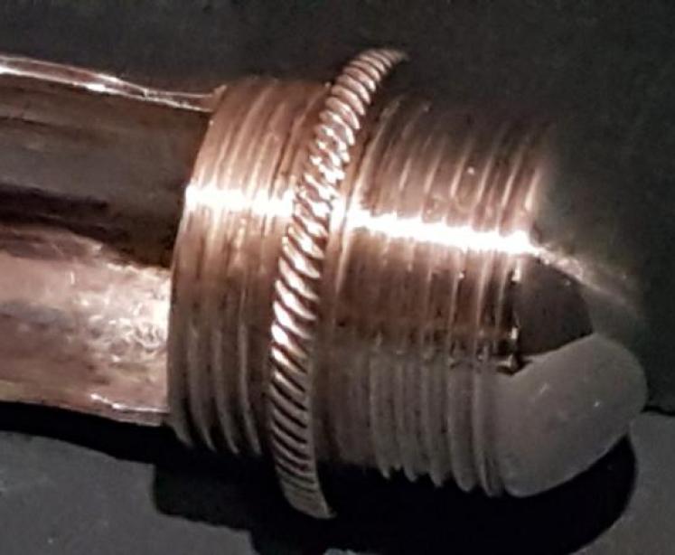 Rare Early Victorian Silver Apple Corer and Case - Image 4