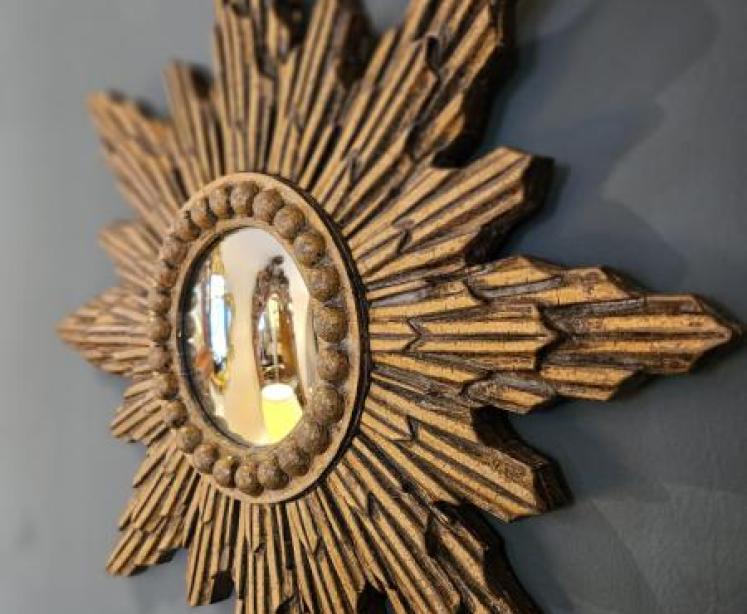 1930's Sunburst Mirror - Image 4