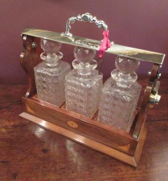 Top Quality Victorian Sheraton Inlaid Tantalus