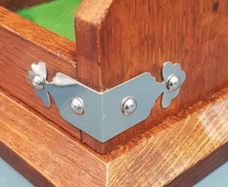 Victorian Oak and Silver Plated Tantalus - Image 4