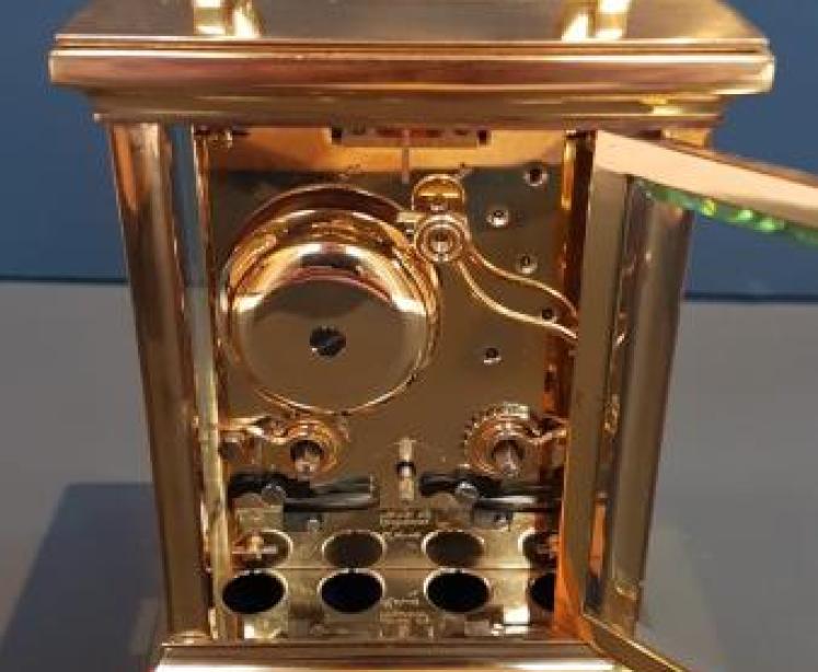 Fine Quality Gilt Brass Striking Carriage Clock - Image 2