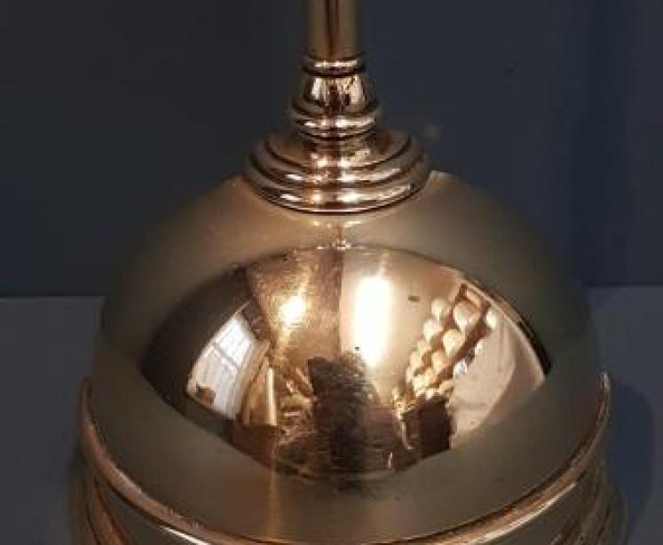 Superb Victorian Brass Door Stop by Tonks - Image 3