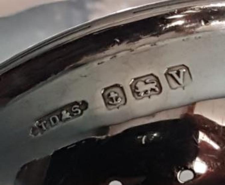 Silver Tea Strainer and Stand - Image 4