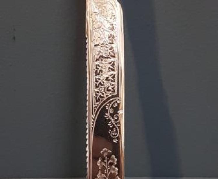 Edwardian Silver and Mother of Pearl Cake Knife - Image 3