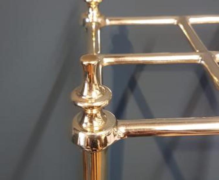 Edwardian Brass and Cast Iron Stick Stand - Image 5