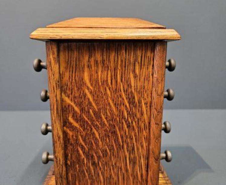 Edwardian Oak Perpetual Desk Calendar - Image 2