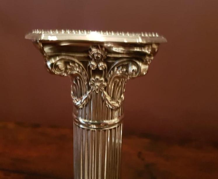 Pair of Victorian Solid Silver Candlesticks - Image 3