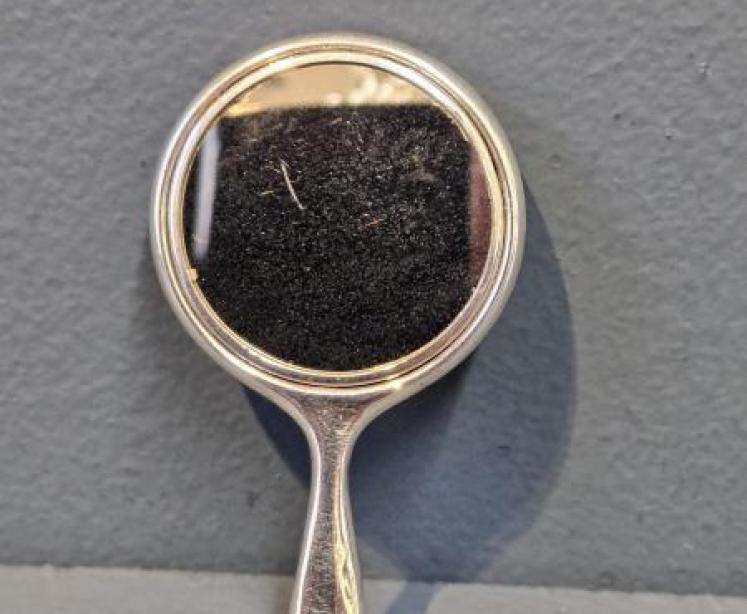 George V Silver Flirting Mirror - Image 1