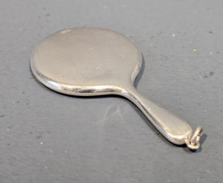 George V Silver Flirting Mirror - Image 3