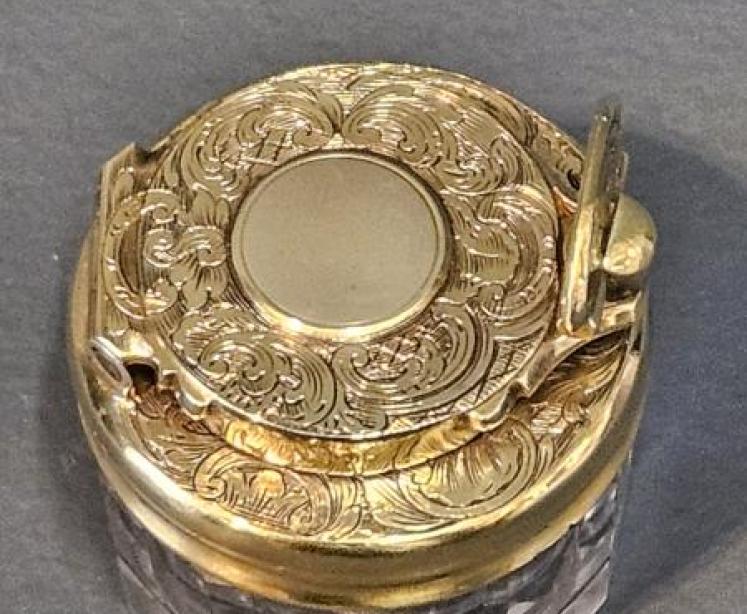 William IV Silver Gilt Travelling Ink Well - Image 2