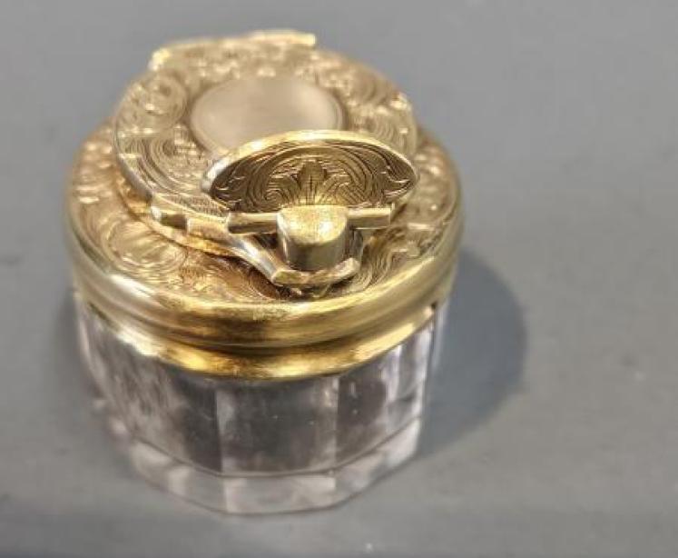 William IV Silver Gilt Travelling Ink Well - Image 3