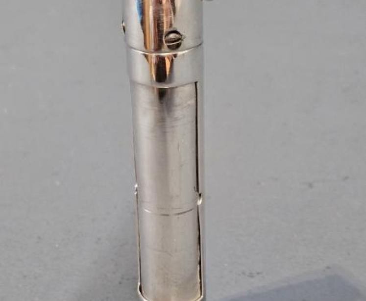 Edwardian Silver Campaign Thermometer - Image 4