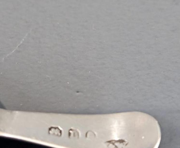 Unusual Georgian Silver Tea Straining Spoon - Image 5