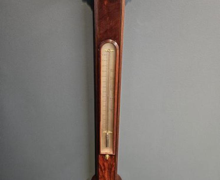 Fine Quality Regency Mahogany Stick Barometer - Image 7