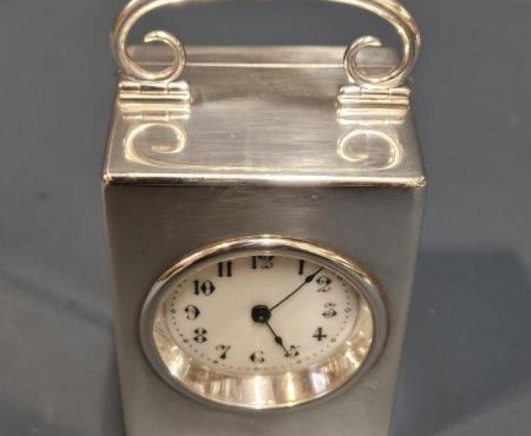 Victorian Silver Carriage Clock - Image 2