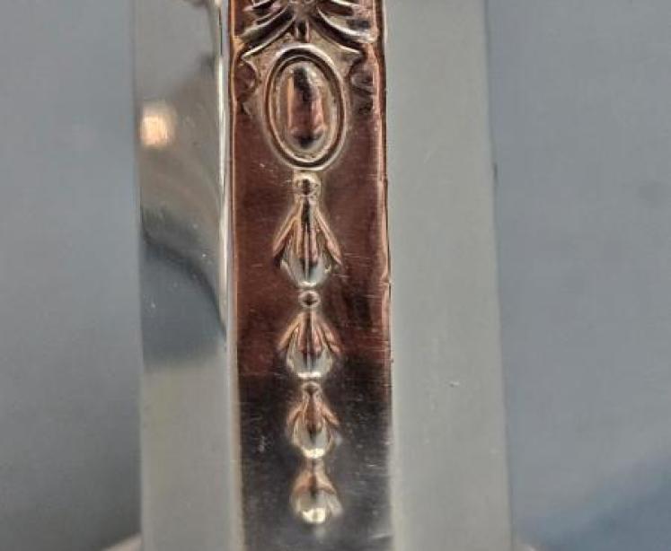 Pair of Edwardian Solid Silver Candlesticks  - Image 4