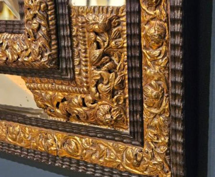 Victorian Cushion Framed Mirror - Image 6